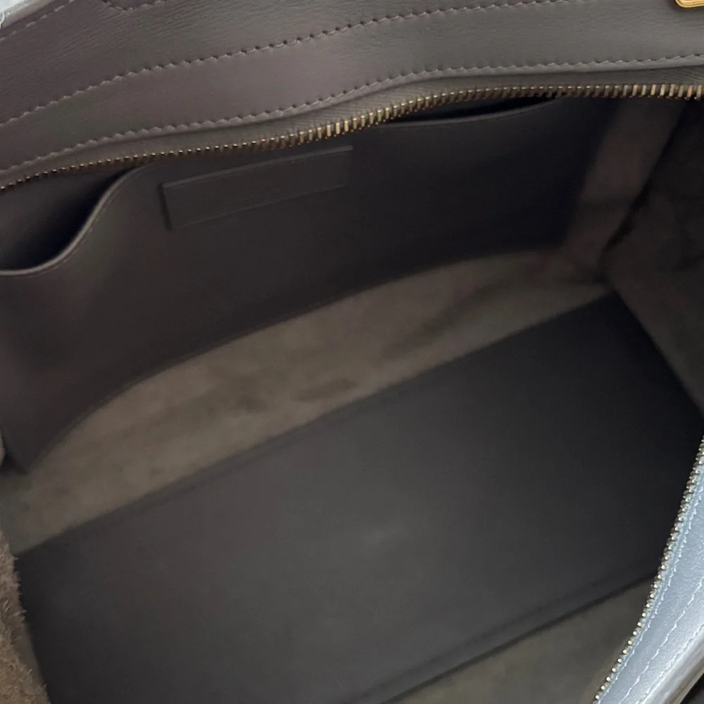 Saint Laurent Cabas Baby in Gray - Picture 8 of 16